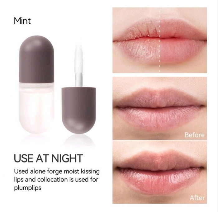 Set Luciu pentru marirea buzelor si hidratare intensa, Lip Plumper Kiss Beauty, Day And Night, 2 bucati x 3ml [8]