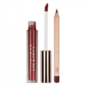 Set Ruj lichid mat si Creion, Liquid Matte Lipstick, 12, HANDAIYAN [3]