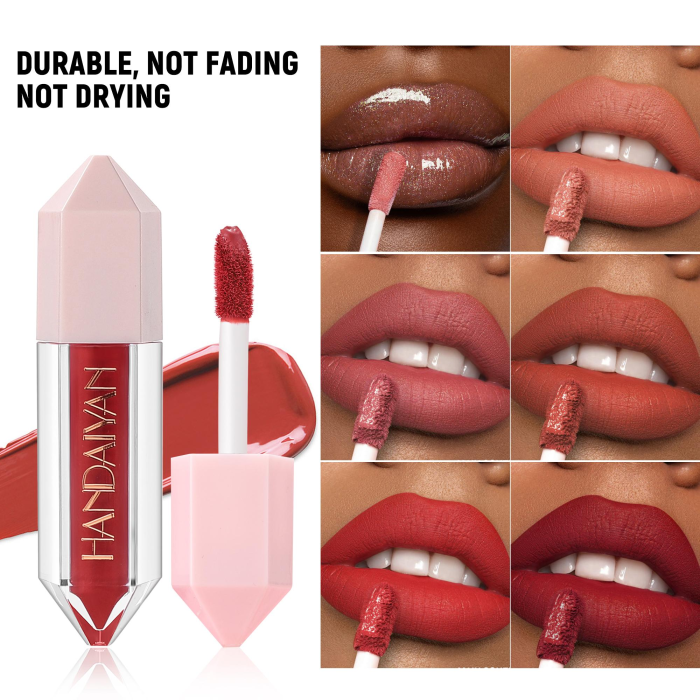 Set 6 Rujuri Rezistente, Matte si Lip Gloss, Handaiyan [7]