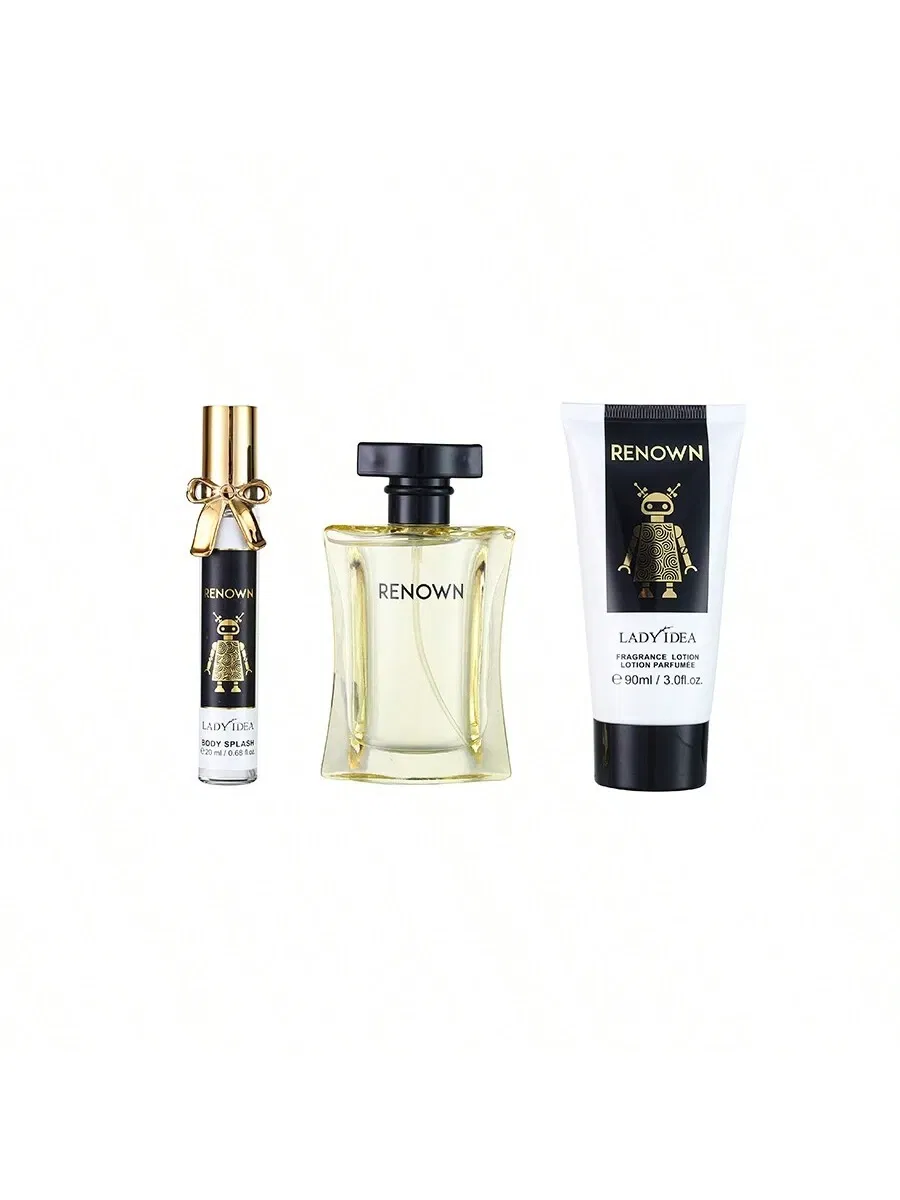 Set Cadou pentru femei, 3 piese cu Parfum, body lotion si mini parfum, Renown [2]