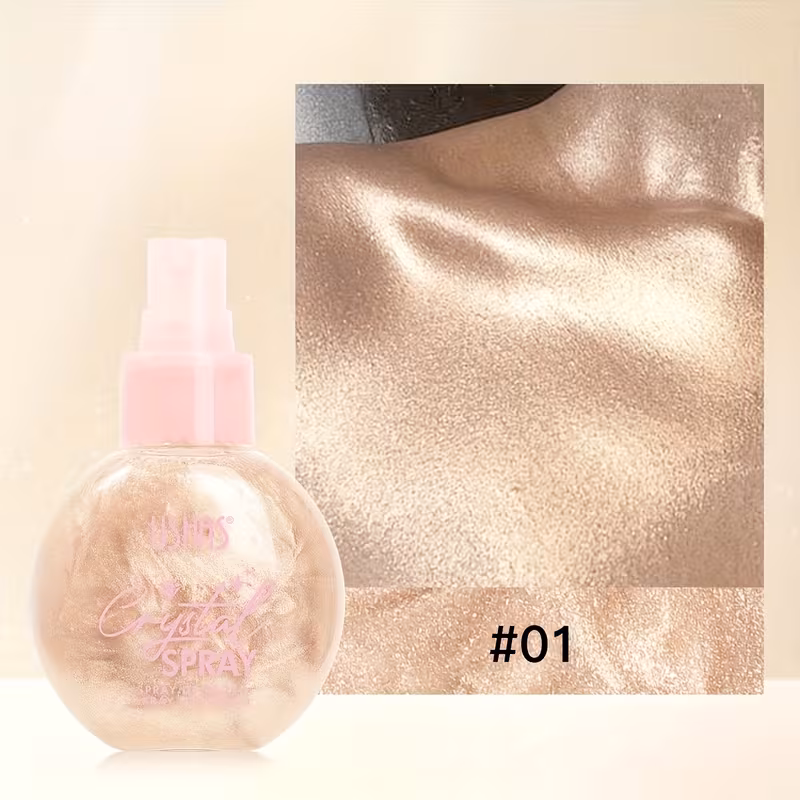 Spray Iluminator pentru fata si corp, Crystal Spray, Ushas, 85g [2]