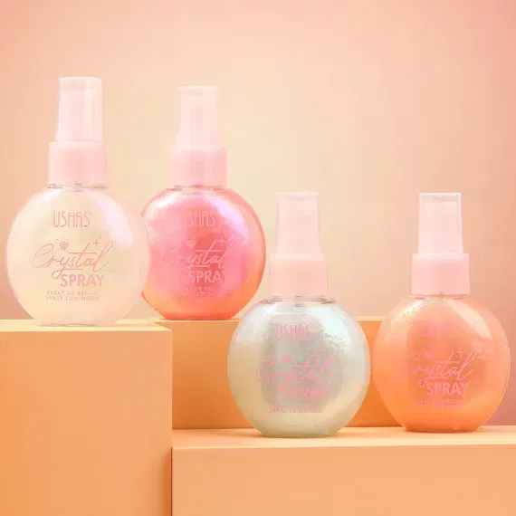 Spray Iluminator pentru fata si corp, Crystal Spray, Ushas, 85g [10]