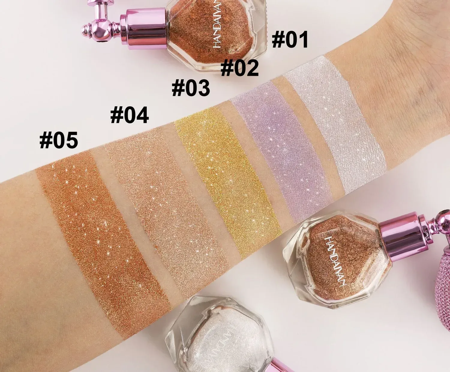 Spray Iluminator cu Sclipici pentru Corp, Glitter Highlight Body Mist, HANDAIYAN, 4.6g [3]
