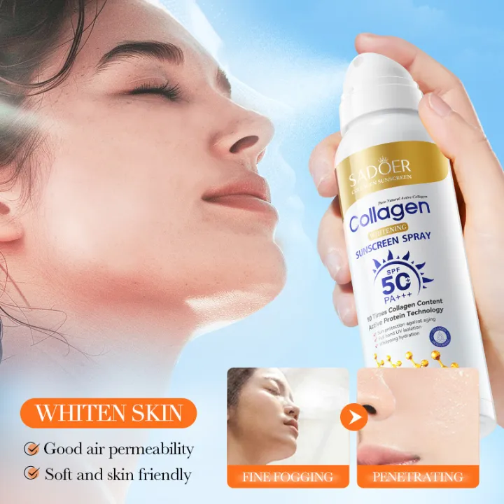 Spray pentru Protectie Solara SPF50, 10 x Collagen, Sadoer, 150ml [4]