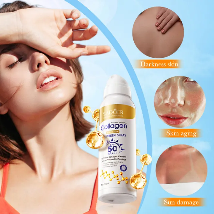 Spray pentru Protectie Solara SPF50, 10 x Collagen, Sadoer, 150ml [2]
