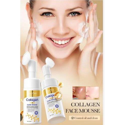 Spumă de Curățare cu Perie Inclusă și Colagen, Antirid si Hidratare, Sadoer, 120 ml [7]