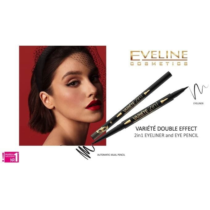 Tus de Ochi si Creion Variete  2in1, Double Efect Eyeliner & Pencil Waterproof [3]