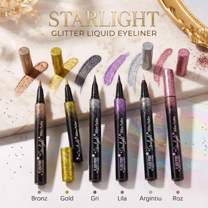 Tus/Eyeliner cu sclipici rezistent la transfer, Starlight Flash Point Million Pauline [2]