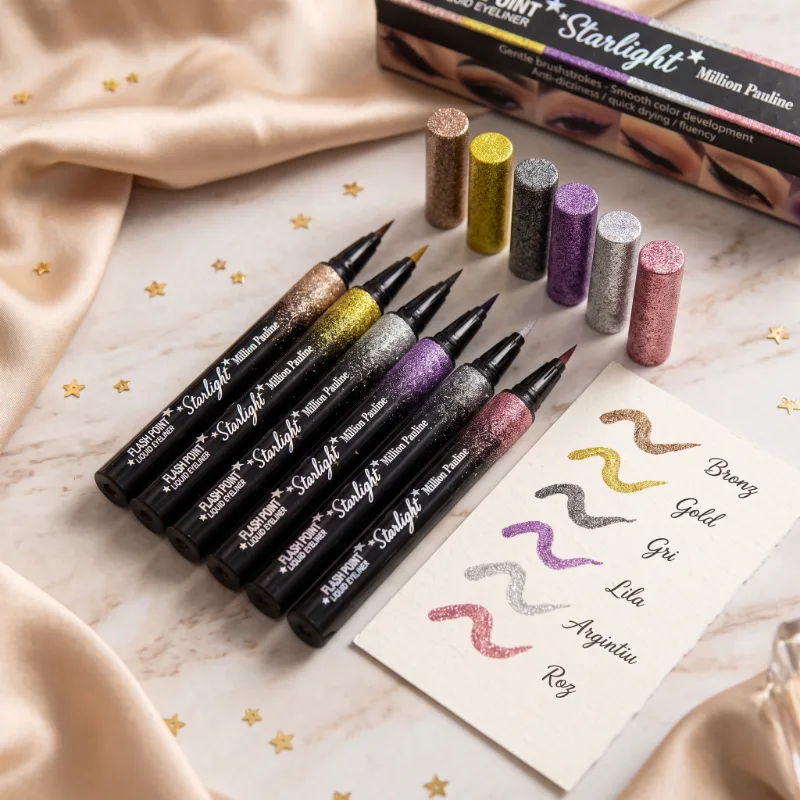 Tus/Eyeliner cu sclipici rezistent la transfer, Starlight Flash Point Million Pauline [4]