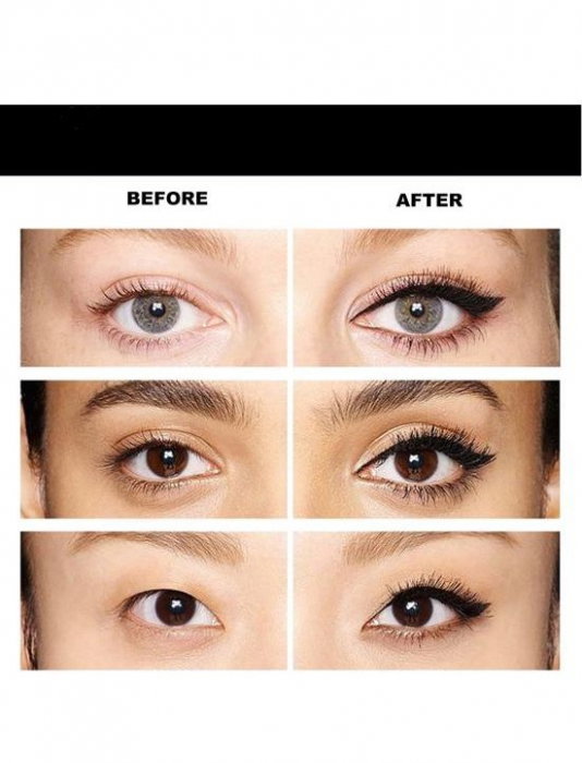 Tus/Eyeliner cu stampila  cu doua capete,  negru, QIC Magic Eyeliner [10]