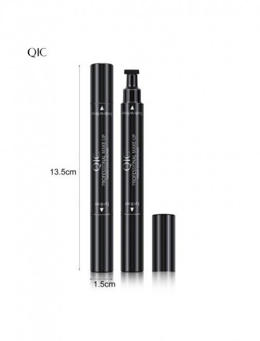 Tus/Eyeliner cu stampila  cu doua capete,  negru, QIC Magic Eyeliner [8]