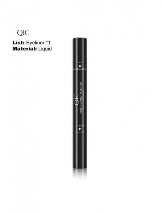 Tus/Eyeliner cu stampila  cu doua capete,  negru, QIC Magic Eyeliner [9]