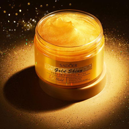 Mască antirid si iluminatoare cu particule de aur, Gold Shiny, Sadoer 120 g [2]