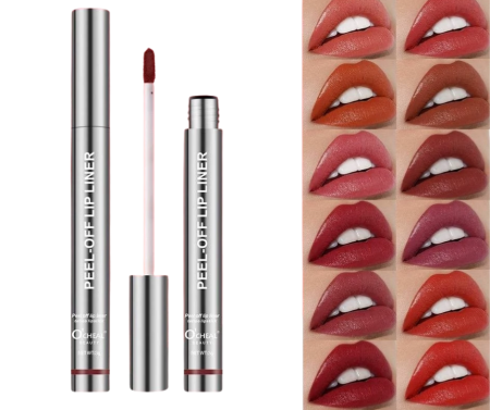 LIP GLOSS/ LUCIU DE BUZE - Ruj semipermanent Peel Off Lip Liner,  efect de tatuaj temporar, O’CHEAL, 01