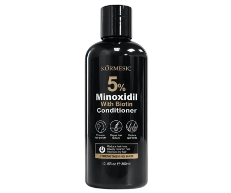 INGRIJIRE PAR - Balsam cu 5% Minoxidil și Biotină, pentru Creșterea Părului și Hidratare Intensă, Kormesic ,300ml