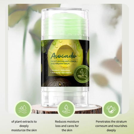 Balsam Stick Hidrantant cu Avocado,  Anti-Crack, O'Cheal, 40g [7]