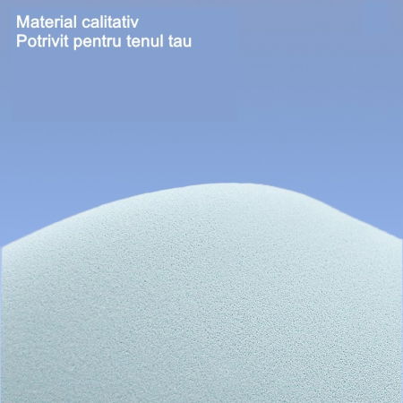 Burete Powder Puff, pentru pudra sau fond de ten, reutilizabil, albastru [1]