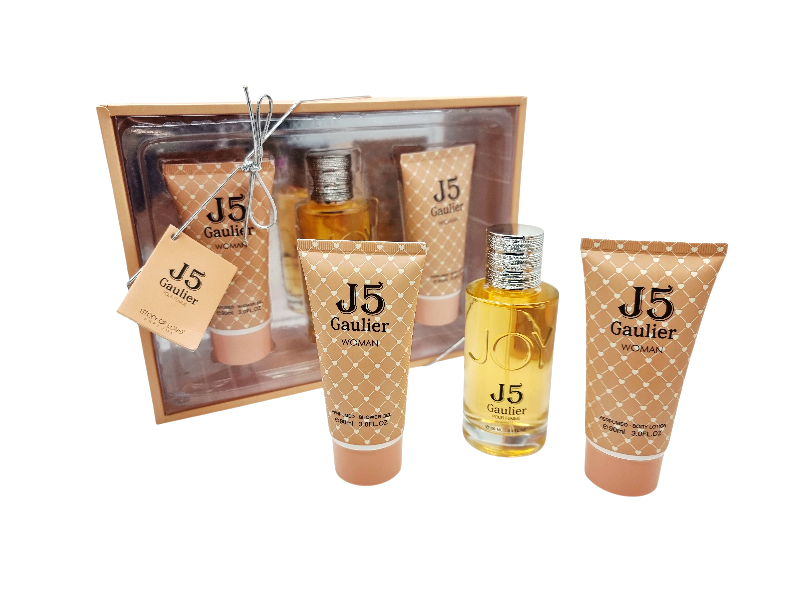 SETURI - Set Cadou pentru femei, 3 piese cu Parfum, body lotion si shower gel, J5 Gaulier