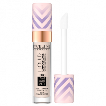 CORECTOR/CONCEALER - Corector Liquid Camouflage cu Acoperire mare, Rezisntenta 24h, HD Full Coverage,  Eveline Cosmetics, 7ml