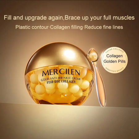 Cremă antirid cu aur, colagen și caviar, Mercilen, 70 g [3]