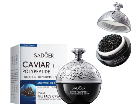 Toate Produsele Ingrijirea Tenului - Cremă Antirid cu Caviar si Polipeptide, Pentru Fermitate si Hidratare, Sadoer, 30 g
