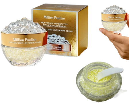 Ingrijirea tenului - Cremă antirid cu Live Yeast Million Pauline – iluminare, fermitate și hidratare profundă, 50ml