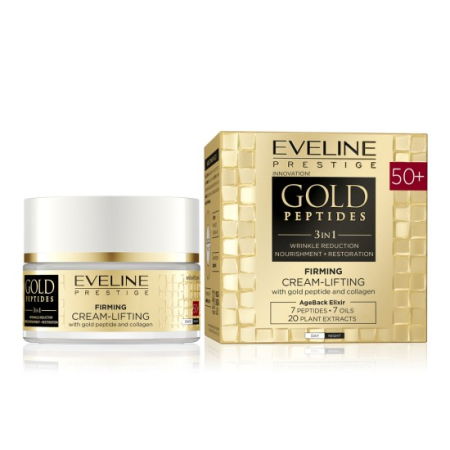 SKINCARE - Crema antirid cu Gold Peptide si Colagen, Efect de Lifting, 50+, Eveline, 50g