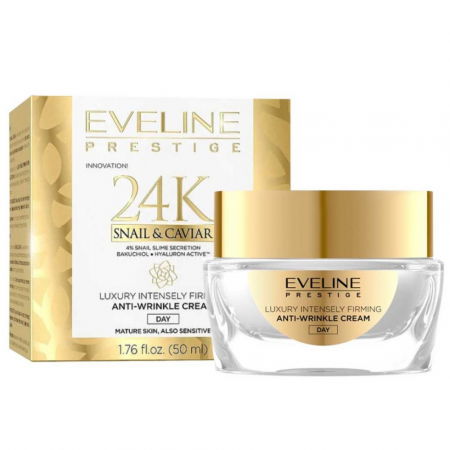 Ingrijirea tenului - Crema antirid pentru fata de zi, Prestige 24k Snail & Caviar, 50ml