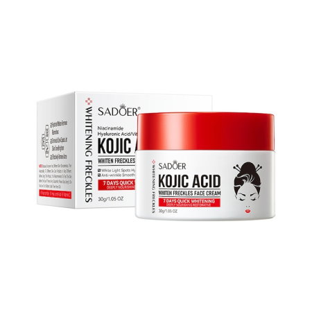Toate Produsele Skincare - Crema cu Acid Kojic pentru Pete Pigmentare si Post-Acneice, 7 Days Whitening, Sadoer, 30g
