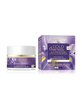 Ingrijirea tenului - Crema de fata pentru zi si noapte, antirid si regeneratoare,  Gold si Retinol,  40+,  50 ml, Eveline Cosmetics