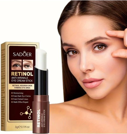 Ingrijirea tenului - Crema de ochi Antirid cu Retinol, Tip Stick, SADOER, 3g