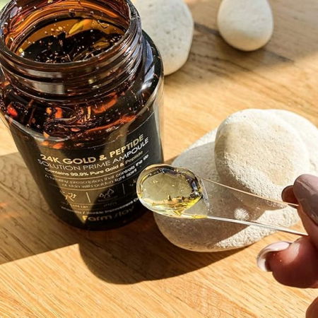 Crema-gel pentru Iluminare, Antirid si Hidratare, cu Particule de Aur 24K si Peptide, 250ml [4]