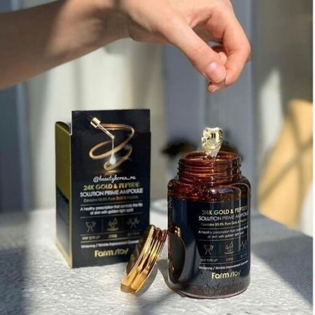 Crema-gel pentru Iluminare, Antirid si Hidratare, cu Particule de Aur 24K si Peptide, 250ml [6]