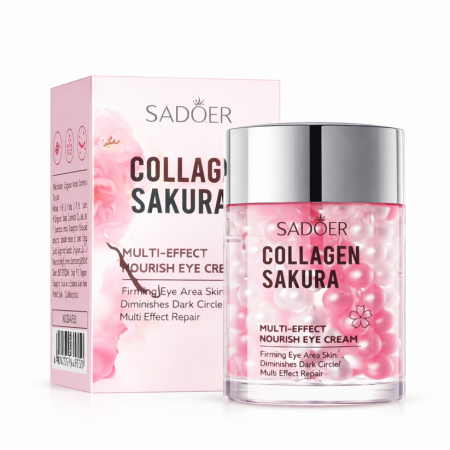 Creme pentru Ochi - Crema de Ochi cu Microcapsule Colagen, Anti-Cearcăne si Antirid, Sakura Sadoer, 60g