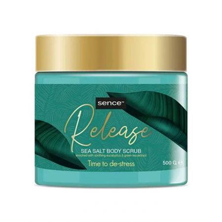 INGRIJIRE CORP - Exfoliant Corp cu Sare de Mare, Ulei de Eucalipt si Bergamota, Sence, 500g