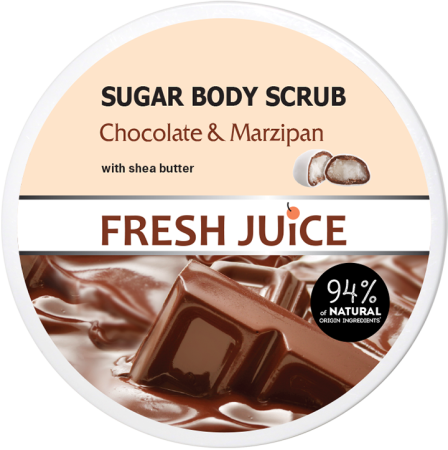 INGRIJIRE CORP - Exfoliant de Corp cu Ciocolata, Marzipan si Unt de Shea, 225ml, Fresh Juice