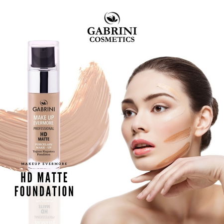 Fond de ten Professional HD MATTE cu Acoperire Mare, Porcelain Make-up, 30ml [2]