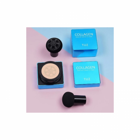 Fond de ten/Crema CC Cushion TUZ Collagen, Aplicator inclus,  Culoare 02 Natural, 15 g [1]