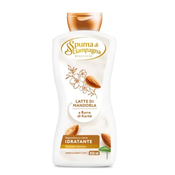 INGRIJIRE CORP - Gel de dus cu Lapte de Migdale și Unt de Shea, Spuma di Sciampagna, 650ml