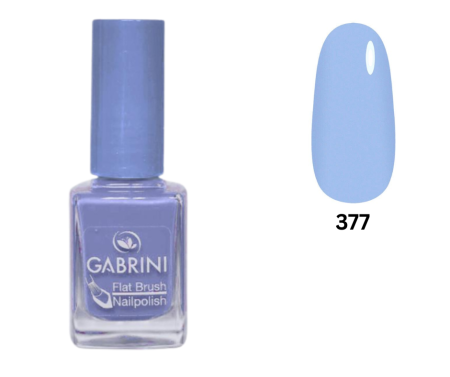 LAC UNGHII - Lac de unghii Albastru deschis, Gabrini, Flat Brush Nailpolish 377, 12ml