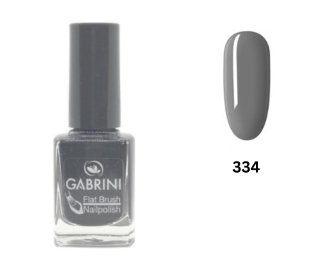 LAC UNGHII - Lac de unghii Gri, Gabrini, Flat Brush Nailpolish 334, 12ml
