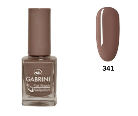 LAC UNGHII - Lac de unghii Maro, Gabrini, Flat Brush Nailpolish 341, 12ml