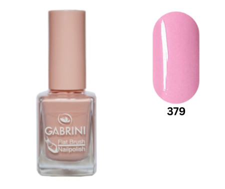 LAC UNGHII - Lac de unghii Roz Deschis, Gabrini, Flat Brush Nailpolish 379, 12ml