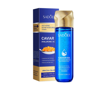Toate Produsele Ingrijirea Tenului - Loțiune Tonică Facială cu Acid Hialuronic și Caviar, Antirid și Iluminatoare, SADOER , 130ml
