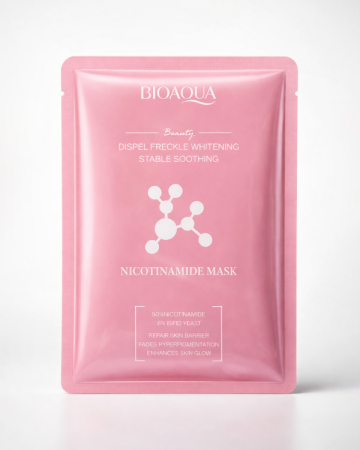 Măști Faciale - Masca faciala cu Nicotinamide pentru Pete Pigmentare, Hidratare Intensa, 25g, BIOAQUA