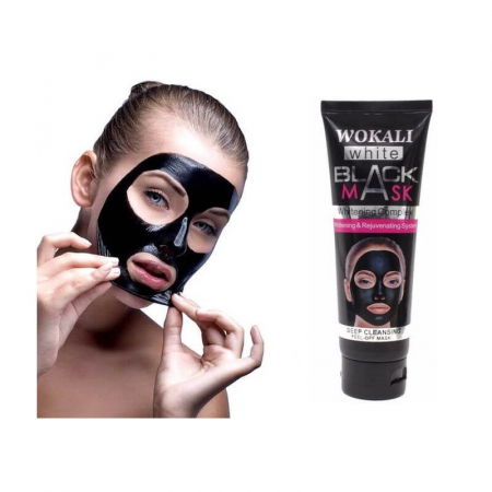 Masca de fata Peel Off pentru curatarea tenului cu Acid Hialuronic, Whitening Black Mask, 130 ml [1]