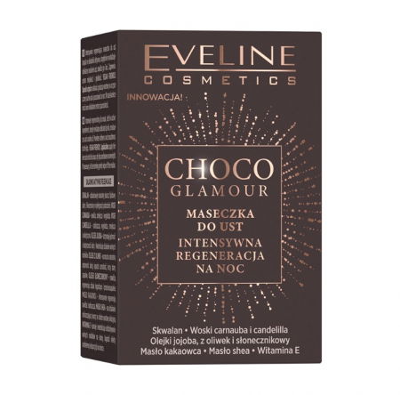 Masca pentru buze Choco Glamour, pentru regenerarea buzelor, Eveline [4]