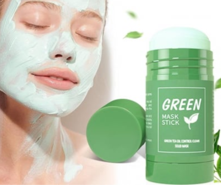 SKINCARE - Mască pentru Față cu Ceai Verde – Curățare Profundă, Antiacnee & Împotriva Punctelor Negre, Green Tea Oil Clean, 40 g