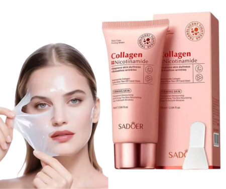 SKINCARE - Masca Peel Off cu Nicotinamide si Colagen, Iluminare si Antirid si Curatare, Sadoer,75 ml