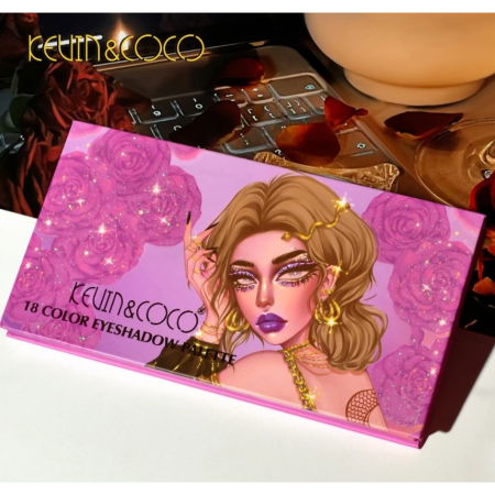 Paleta Farduri cu 18 Culori Pigmentate si Rezistente, Mate, Sidefate si Glitter [2]